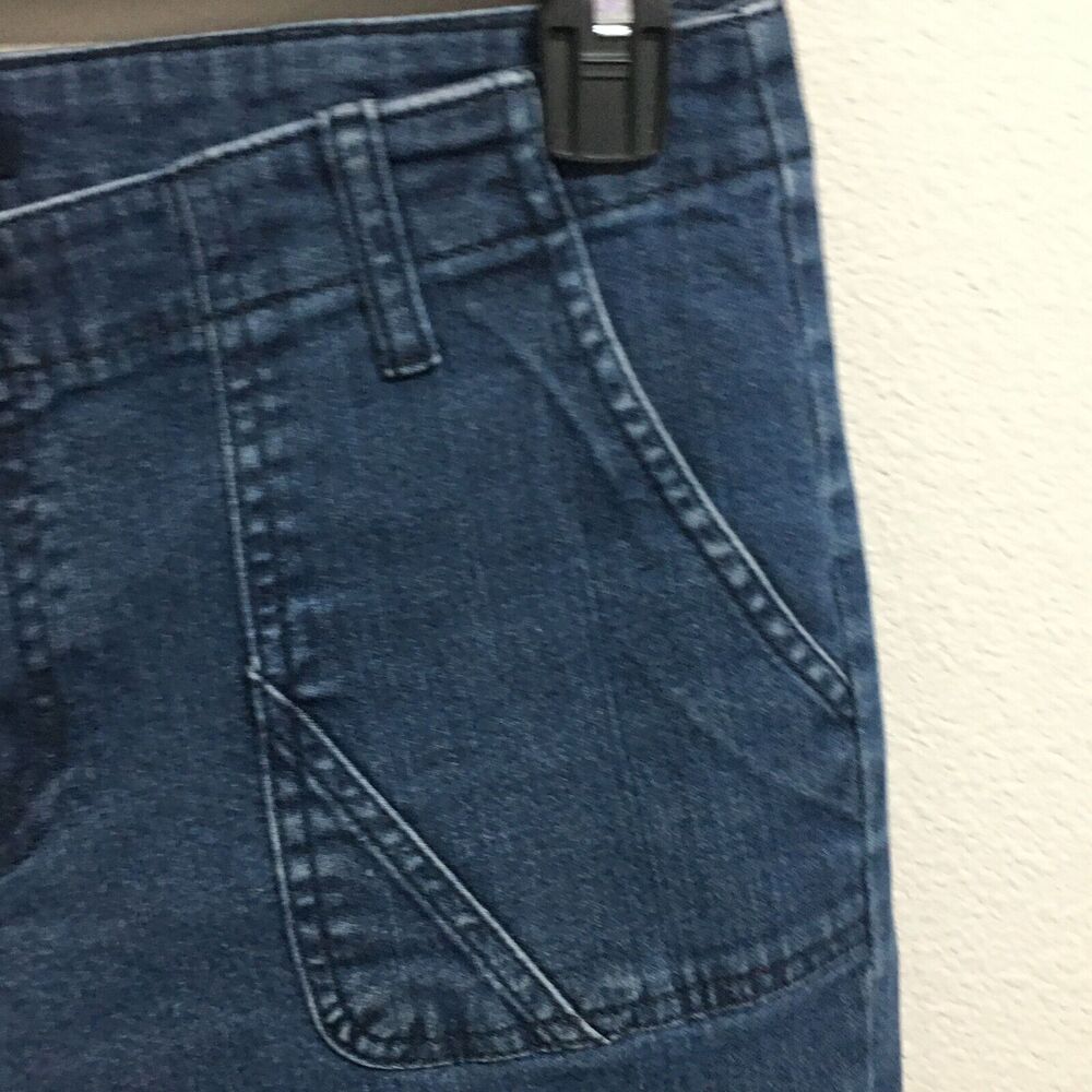 Gap Women Y2K 90's Mid Rise Pork Chop Pockets Jeans Denim Pants Dark Wash Size 8 - Picture 6 of 9